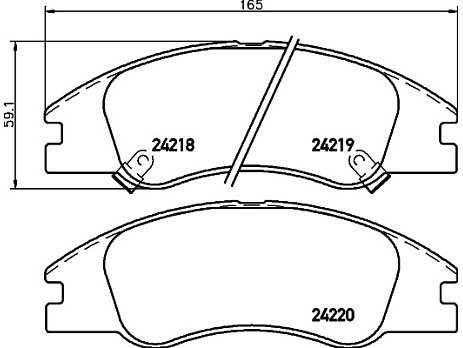 Pedders brzdové destičky