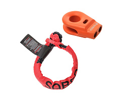 Saber 6061 hliníkový Spliced Winch Thimble – Cerakote oranžový + 9K měkký šekl