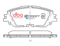 Brzdové destičky DBA Street Series EV Toyota Camry Hybrid 2018 On / RAV 4 Hybrid 2019 On  / Lexus UX250H Hybrid 2018 On F