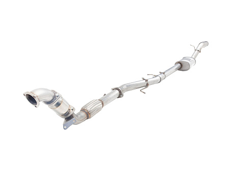 Xforce 3" turbo-back systém s High-Flow katalyzátorem, 409 surová nerezová ocel Ford Ranger, Mazda BT-50