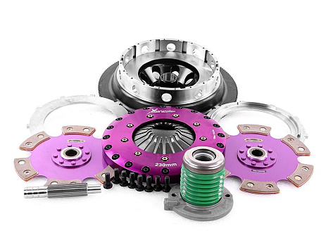 Spojková sada Xtreme Clutch - 230mm Rigid Ceramic Twin Plate včetně setrvačníku a CSC 1800Nm