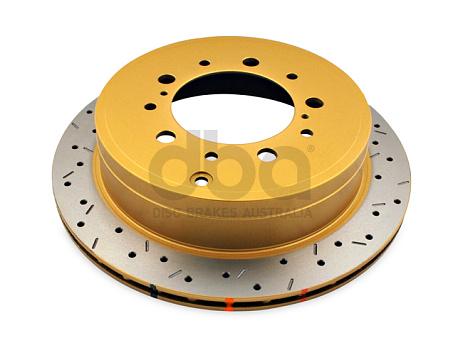 Brzdový kotouč DBA 4000 Series XS Gold Vrtaný a Drážkovaný Toyota Land Cruiser 200