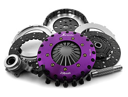 Spojková sada Xtreme Clutch - 230mm Sprung hub Organic Twin Plate včetně setrvačníku & CSC 1000Nm