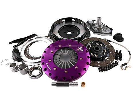 Spojková sada Xtreme Clutch - 230mm Sprung hub Organic Twin Plate včetně setrvačníku 1000Nm