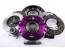 Spojková sada Xtreme Clutch - 230mm Sprung hub Organic Twin Plate včetně setrvačníku & CSC 1000Nm