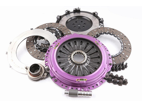 Spojková sada Xtreme Clutch - 230mm Sprung hub Organic Twin Plate včetně setrvačníku 1000Nm