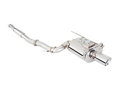 Xforce 3" cat-back systém s Varex tlumičem, 304 nerezová ocel Mitsubishi EVO 7,8,9