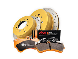 DBA sada kotoučů a destiček 4000 XS Gold + Xtreme Performance XP (2x DBA42246XS + DB7878XP)