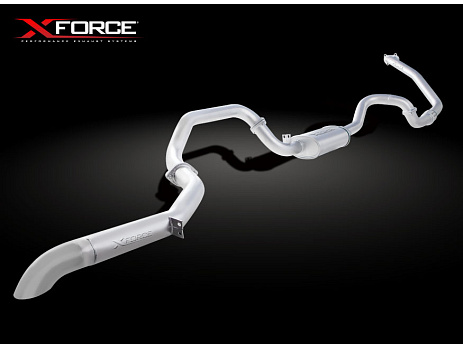 Xforce 3" turbo-back systém, 409 surová nerezová ocel (pouze pro okruhové a off-road použití) Toyota Landcruiser 80