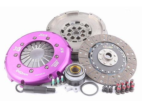 Spojková sada Xtreme Clutch Organic zesílená včetně dvouhmotového setrvačníku & CSC - 560Nm