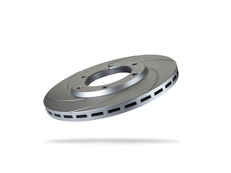 Pedders Drážkovaný brzdový kotouč s povrchovou úpravou Geomet