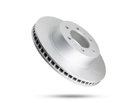 Pedders drážkovaný brzdový kotouč s Geomet povlakem (6 drážek) – přední pravý