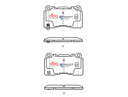 Brzdové destičky DBA Street Series EV Tesla Roadster 2012 On / Model S 2014 On / Model X 2016 On F
