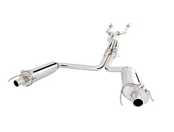 Xforce 2.5" cat-back systém s tlumiči výfuku, 304 nerezová ocel Lexus IS F