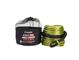 SaberPro® 30 m jednoduše pletené syntetické navijákové lano – 9 500 kg