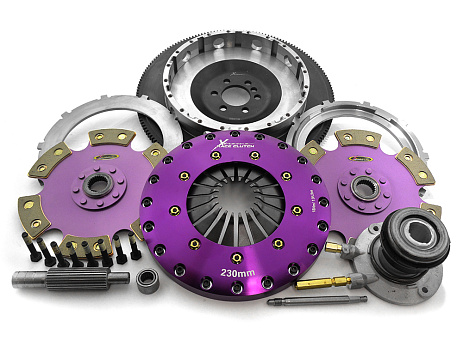 Spojková sada Xtreme Clutch - 230mm Rigid Ceramic Twin Plate včetně setrvačníku a CSC 1800Nm