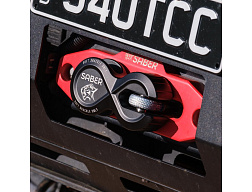 Saber 7075 hliníkový navijákový šekl Pro – černý