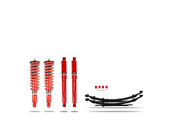 Pedders 1,75" extra zesílená sada pro zvýšenou nosnost a tažení. Se smontovanými tlumiči Foam Cell. Isuzu D-Max