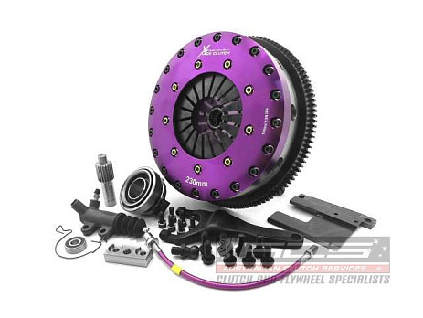 Xtreme Clutch Xtreme Performance – 230mm organická dvoulamelová spojková sada s pružným nábojem včetně setrvačníku — Toyota Chaser, Toyota Mark II, Toyota Verossa, Toyota Cresta