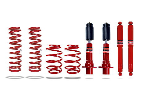 Pedders Zvýšený podvozek. Jeep Cherokee KJ