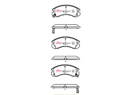 Brzdové destičky DBA Street Series EV Mitsubishi Outlander ZJ & ZK Phev Hybrid 2014 - 2019 F