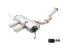 Xforce 3" cat-back systém s Varex tlumičem, 304 nerezová ocel VW Golf R MK6