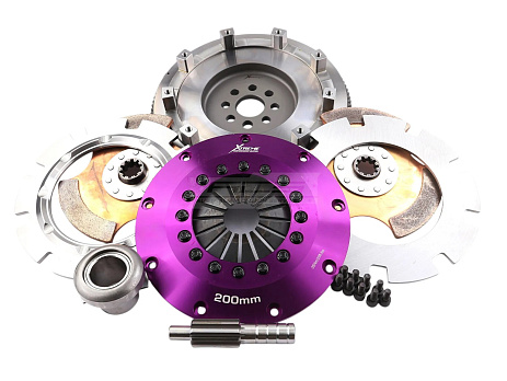 Spojková sada Xtreme Clutch - 200mm Rigid Ceramic Twin Plate včetně setrvačníku 1200Nm