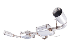 Xforce 2.5" zadní tlumič výfuku, 304 nerezová ocel