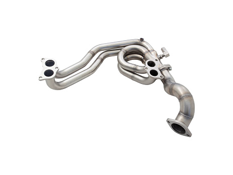 Xforce 4-1 výfukové svody 1 5/8" (nevyrovnaná délka) s overpipe, 304 nerezová ocel