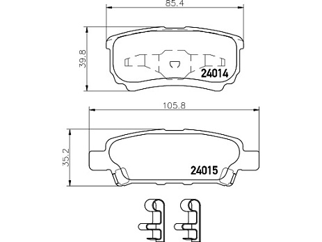 Pedders brzdové destičky
