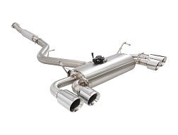 Xforce 3" cat-back systém s Varex tlumičem, 304 nerezová ocel Subaru WRX Sti