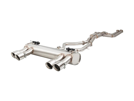 Xforce 2.5" twin cat-back systém Varex tlumič, 304 nerezová ocel BMW M3, M4