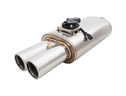 Xforce Oválné tělo 6" x 10" x 15" (15,24cm x 25,4cm x 38,1cm) středový vstup/dvojitý výstup 3" příruba, 3" dvojité dvojité koncovky