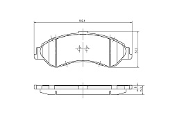 Pedders brzdové destičky