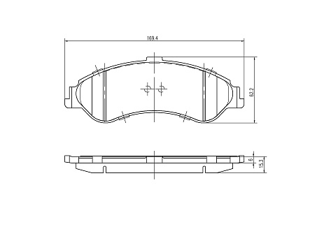 Pedders brzdové destičky