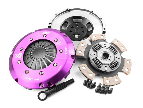 Spojková sada Xtreme Clutch Ceramic zesílená včetně setrvačníku 660Nm – konverze na jednohmotový setrvačník