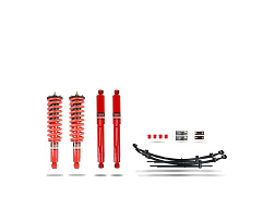 Pedders 1.75palcový zvýšený podvozek. S vylepšeným komfortem a smontovanými tlumiči Foam Cell. Isuzu D-Max