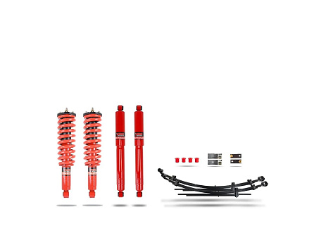 Pedders 1.75palcový zvýšený podvozek. S vylepšeným komfortem a smontovanými tlumiči Foam Cell. Isuzu D-Max