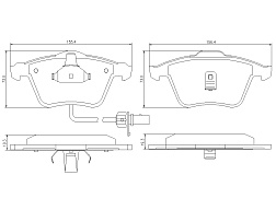 Pedders SportsRyder EURO kevlar-keramické brzdové destičky (včetně senzoru)