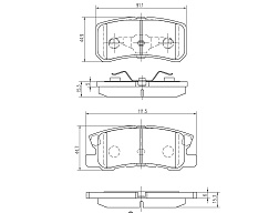 Pedders TrakRyder Kevlar keramické brzdové destičky