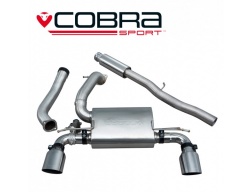 COBRA Sport Cat Back výfuk pro Ford Focus RS MK3 2015+ (s regulací)