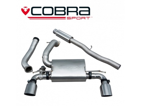 COBRA Sport Cat Back výfuk pro Ford Focus RS MK3 2015+ (s regulací)