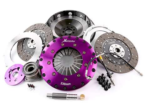 Spojková sada Xtreme Clutch - 230mm Organic Twin Plate včetně setrvačníku & CSC 1200Nm