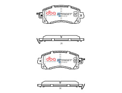 Brzdové destičky DBA Street Series EV Subaru Forester Hybrid / EX Hybrid 2019 On F