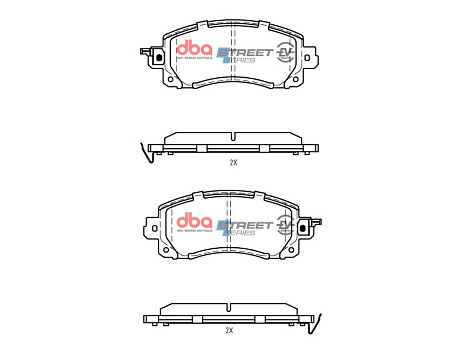 Brzdové destičky DBA Street Series EV Subaru Forester Hybrid / EX Hybrid 2019 On F