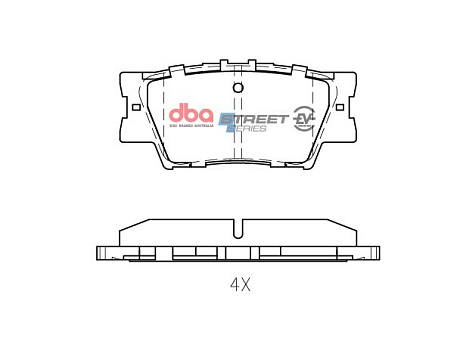 Brzdové destičky DBA Street Series EV Toyota Corolla Hybrid 2010 On / Lexus Hybrid 2009 On  / Toyota Sai Hybrid / Daihatsu Altis Hybrid 2013 On R