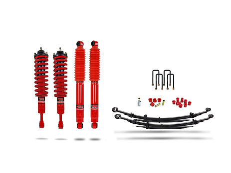 Pedders zvýšený podvozek 44 mm. Vylepšený komfort, smontované přední tlumiče. Toyota Hilux MK8