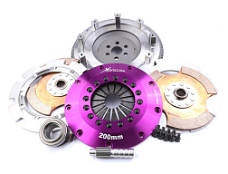 Spojková sada Xtreme Clutch - 200mm Rigid Ceramic Twin Plate včetně setrvačníku 1200Nm