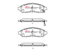 Brzdové destičky DBA Street Series EV Nissan Leaf / E-NV200 2012 On F