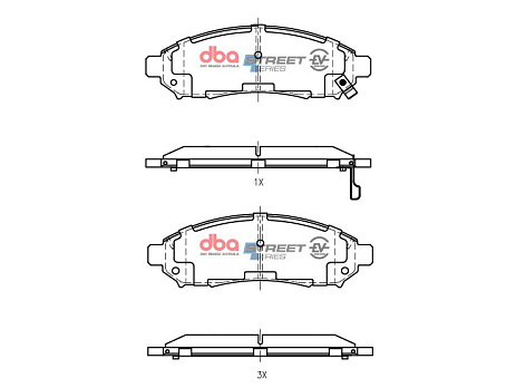 Brzdové destičky DBA Street Series EV Nissan Leaf / E-NV200 2012 On F